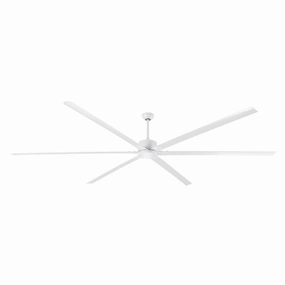 Fanbos 120"Ceiling Fan White large electric fans for spacious rooms