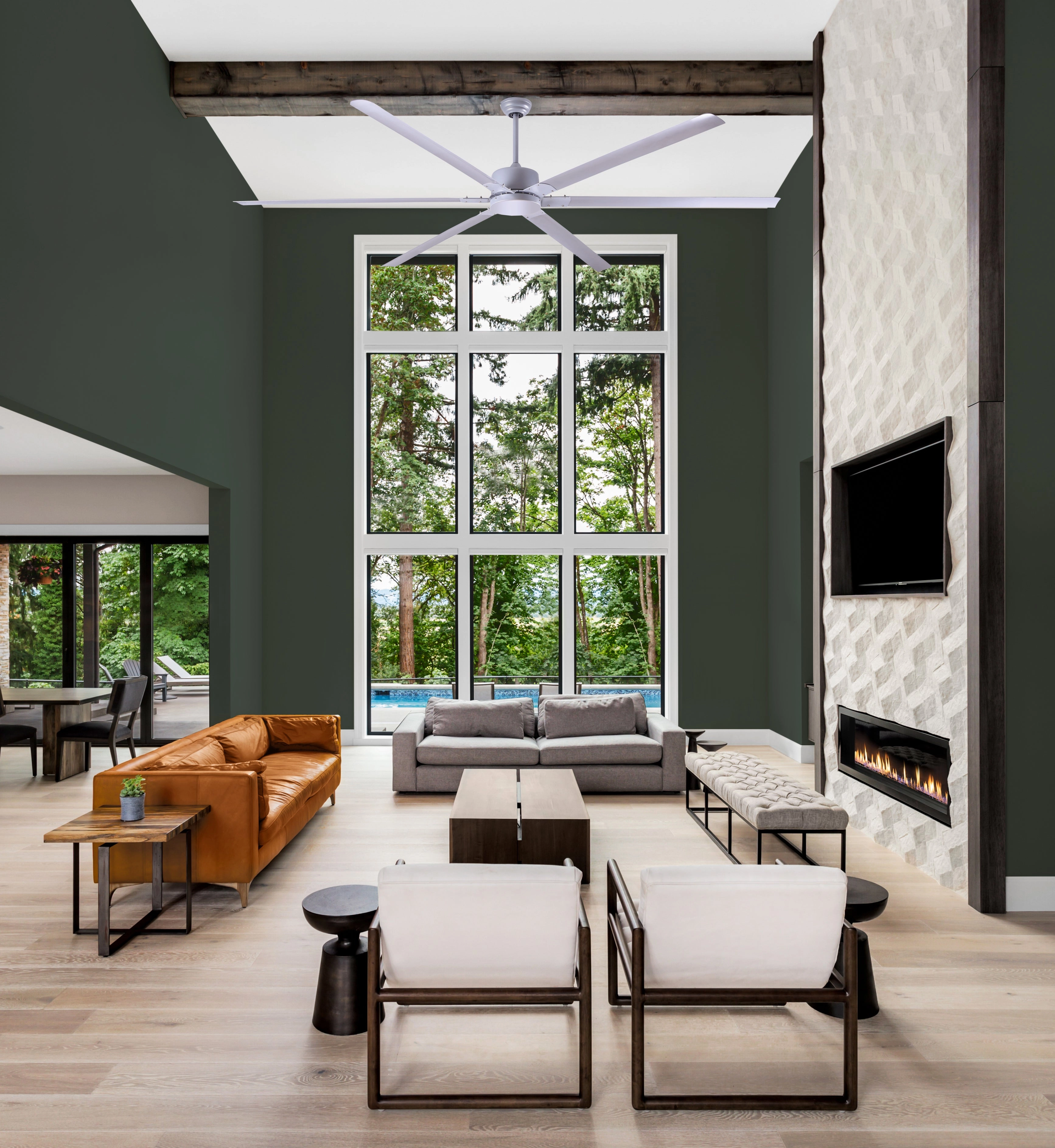 Fanbos 96"Ceiling Fan Grey