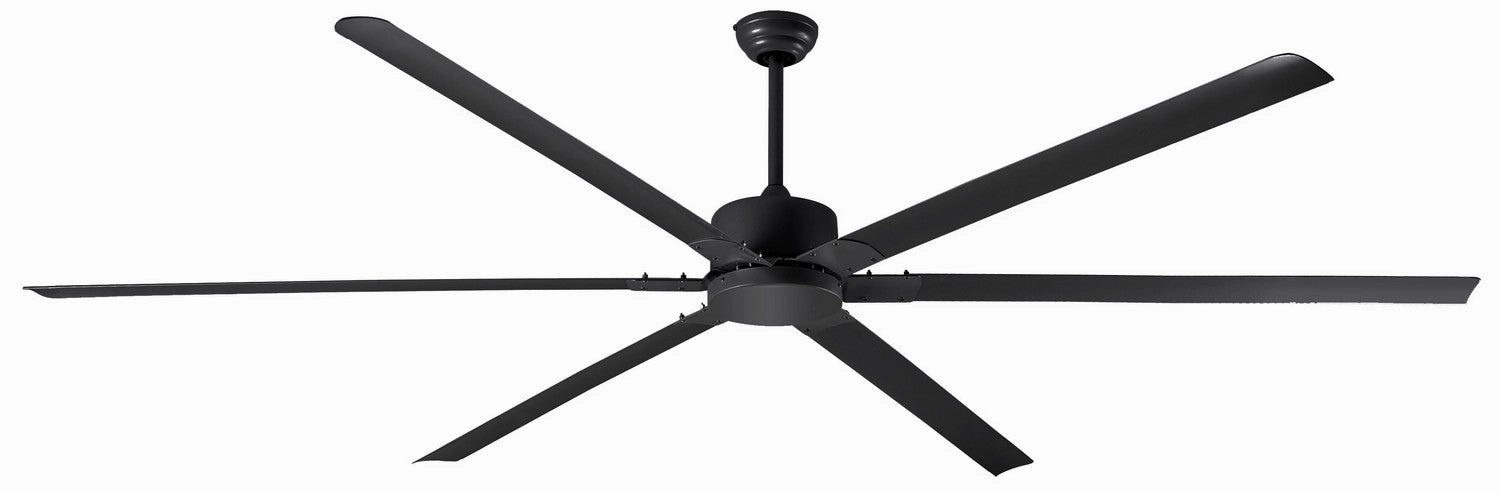 Fanbos 96"Ceiling Fan Matte Black large electric fans for spacious rooms