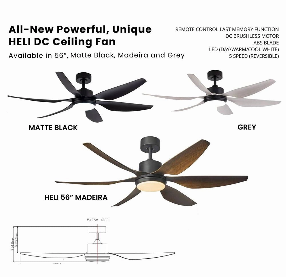 Fanco Heli 56" DC Ceiling Fan