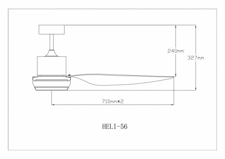 Fanco Heli 56" DC Ceiling Fan