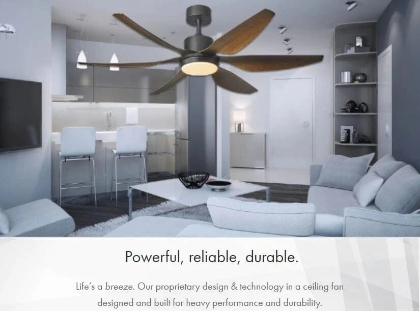 Fanco Heli 66" Madeira DC Ceiling Fan