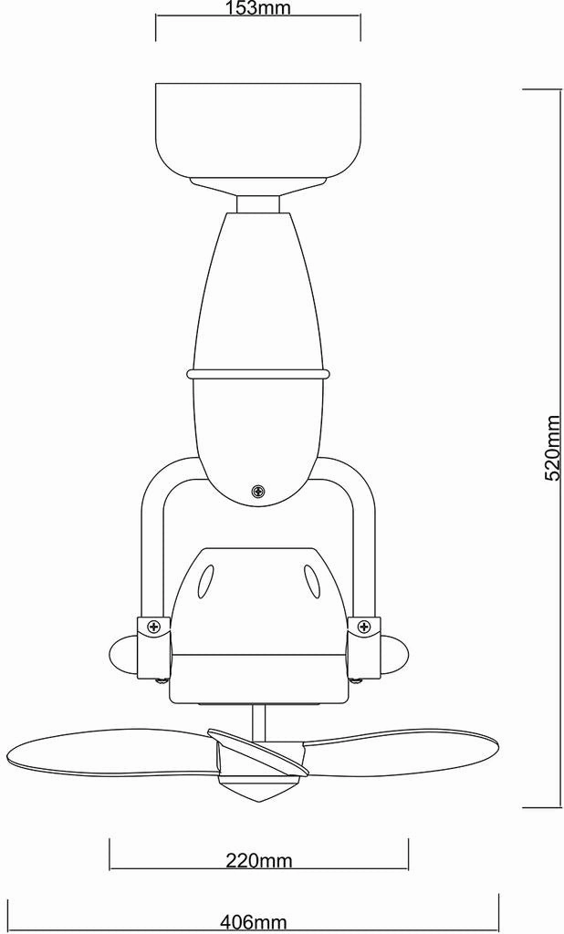 Fanco Tristar Nano 16" DC Wall/Corner Fan with Remote