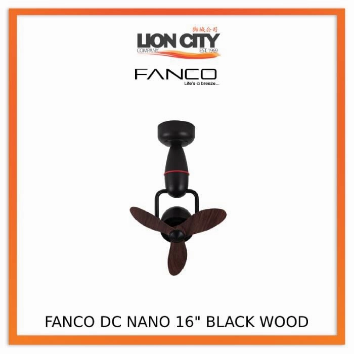 Fanco Tristar Nano 16" DC Wall/Corner Fan with Remote