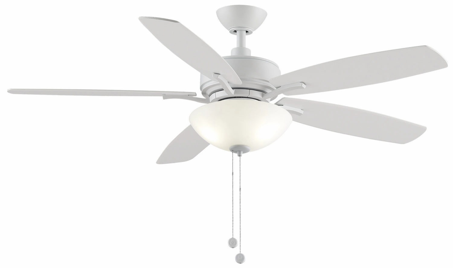 Fanimation Aire Deluxe 52" Pull Chain Ceiling Fan with Light quiet indoor fans for bedrooms and offices