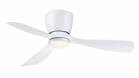 Fanimation Klinch 44" Flushmount Indoor/Outdoor Ceiling Fan with 18W LED Light and Remote Control low-profile ceiling fans with lights
