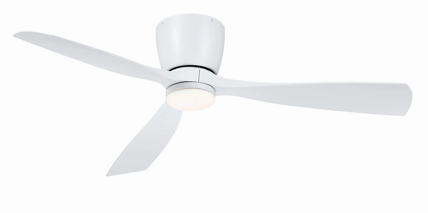 Fanimation Klinch 52" Flushmount Indoor/Outdoor Ceiling Fan with 18W LED Light and Remote Control Ceiling fan with adjustable speed settings