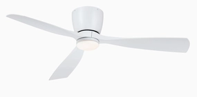 Fanimation Klinch 52" Flushmount Indoor/Outdoor Ceiling Fan with 18W LED Light and Remote Control outdoor fans store with multiple collections