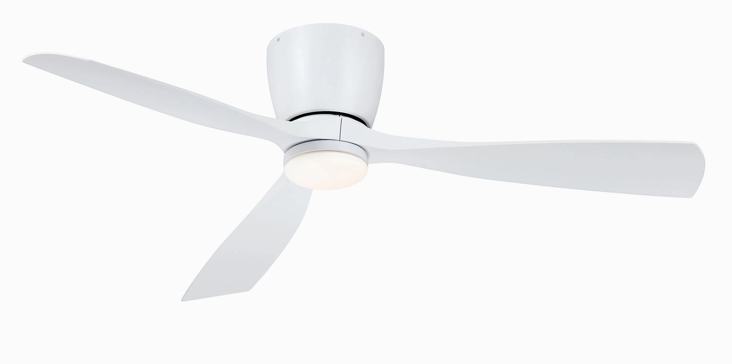 Fanimation Klinch 52" Flushmount Indoor/Outdoor Ceiling Fan with 18W LED Light and Remote Control outdoor fans store with multiple collections