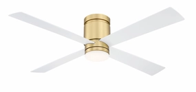 Fanimation Kwartet 52" Flushmount Indoor/Outdoor Ceiling Fan with 18W LED Light and Remote Control Modern ceiling fan for home cooling