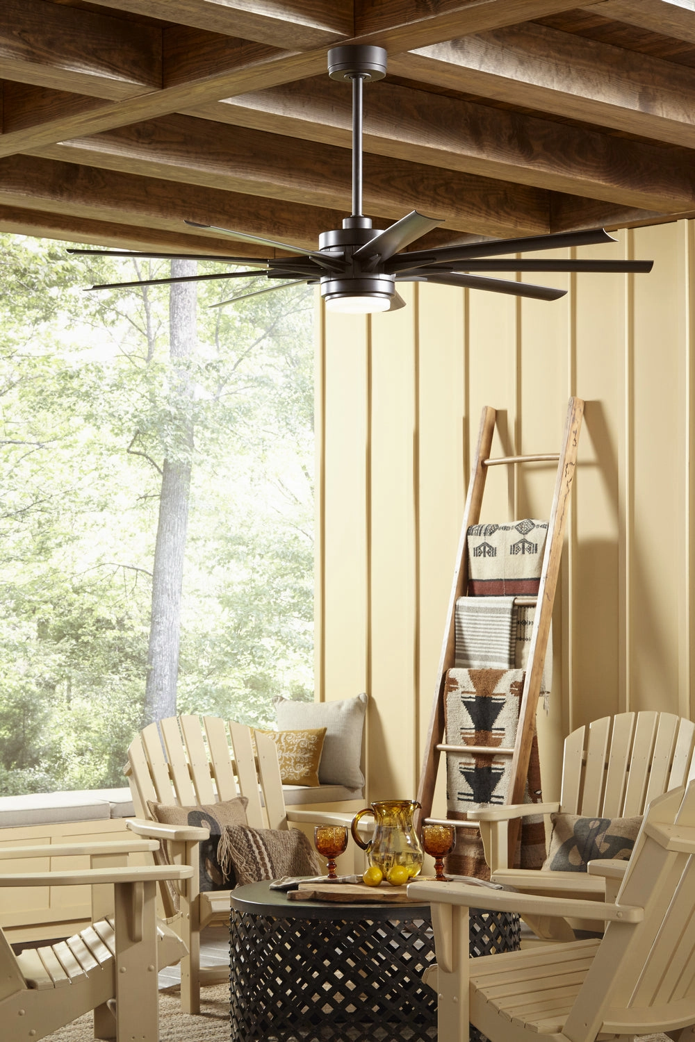 Fanimation Odyn 56" DC Indoor/Outdoor Mix & Match Ceiling Fan with 18W LED Light and Remote Control