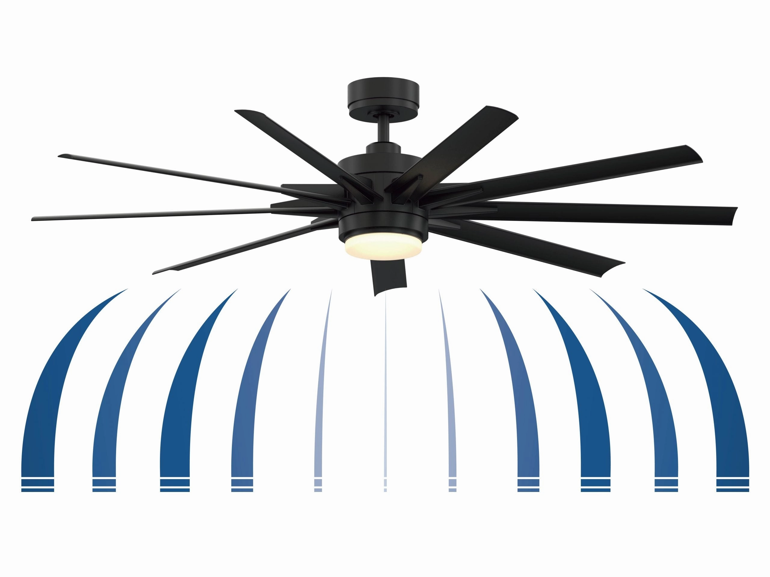 Fanimation Odyn 64" DC Indoor/Outdoor Mix & Match Ceiling Fan with 18W LED Light and Remote Control