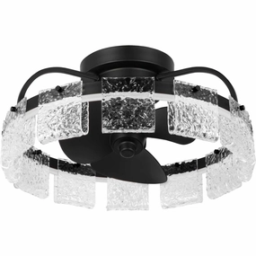 Fanin Ceiling Fan Matte Black compact electric fans for small spaces