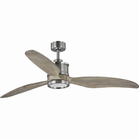 Farris 60" Ceiling Fan Brushed Nickel lightweight fans for moving around easily