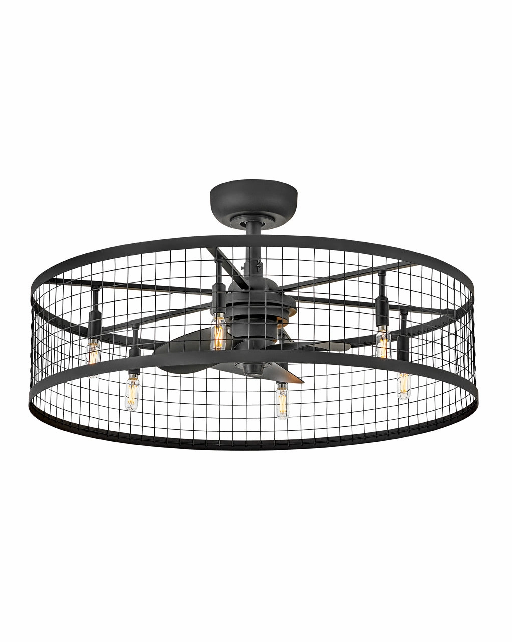 Finnigan 30" LED Fandelier Matte Black small electric fans for personal cooling