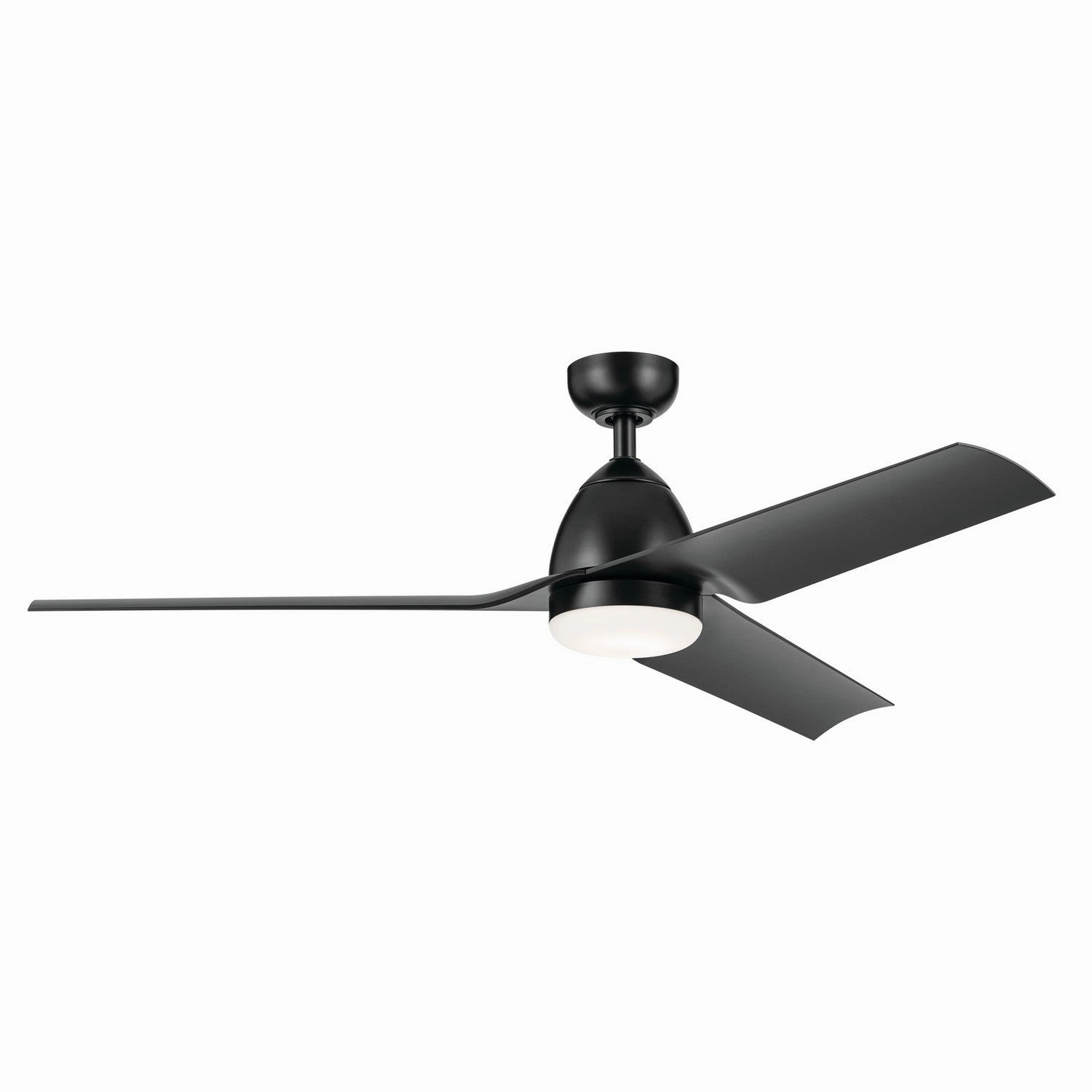 Fit 54"Ceiling Fan Satin Black outdoor exterior fans for patio cooling