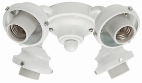 Fitter Four Light Fitter Snow White quiet small fans for desk or nightstand