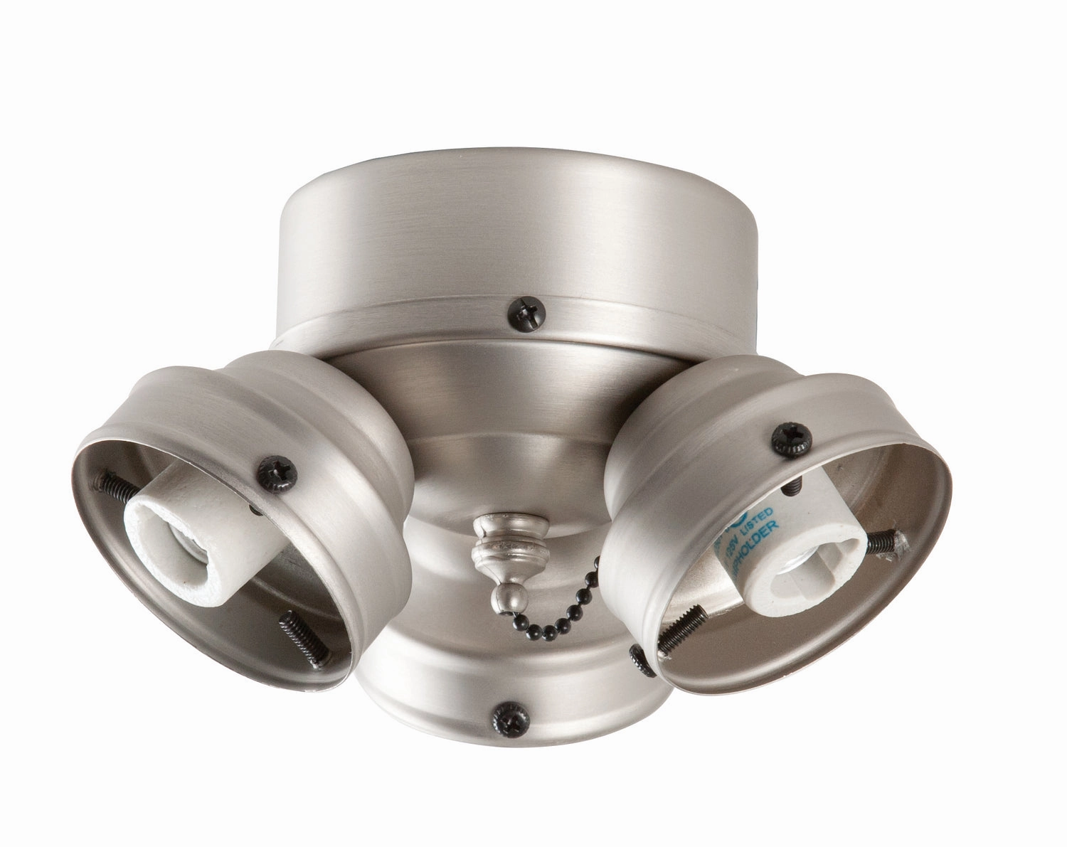 Fitter LED Fitter Brushed Nickel low-noise fans for peaceful environments