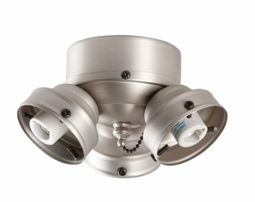 Fitter LED Fitter Brushed Nickel low-noise fans for peaceful environments