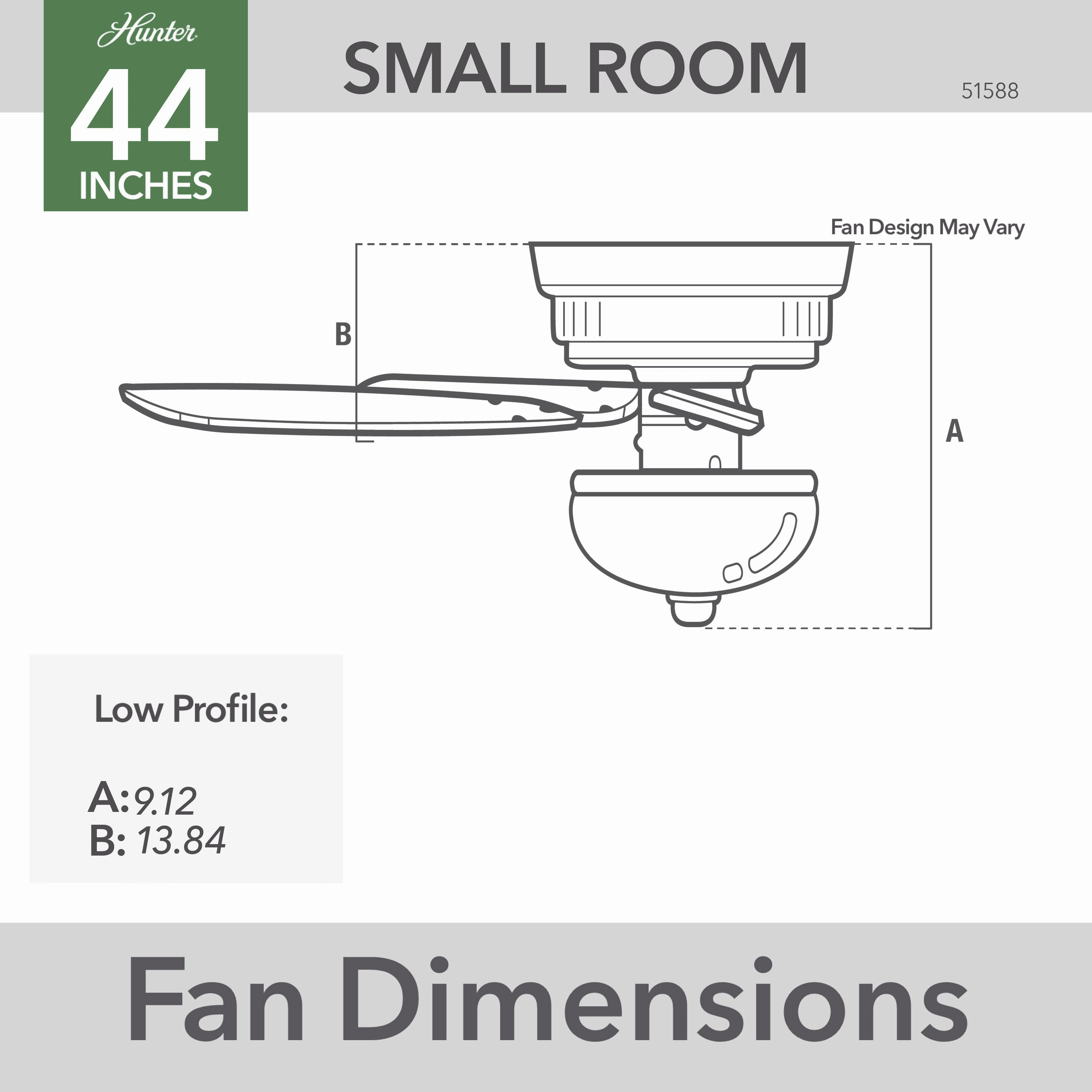 Fitzgerald 44"Ceiling Fan Matte White