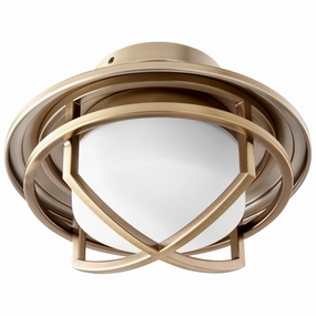 Fleet LED Fan Light Kit Aged Brass reliable fans for apartment and office