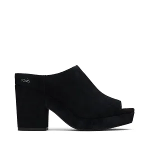 Florence Black Suede Sandal