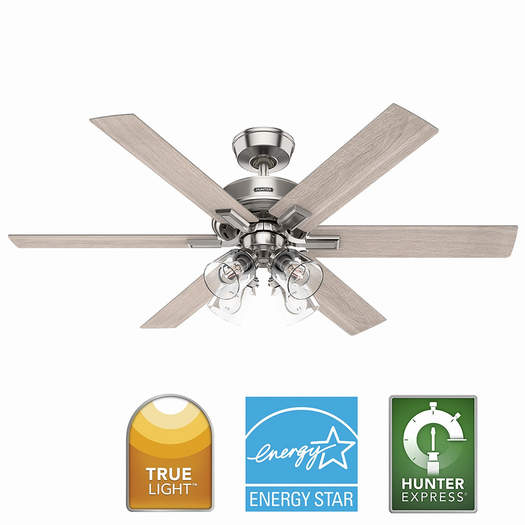 Fonthill 52"Ceiling Fan Brushed Nickel