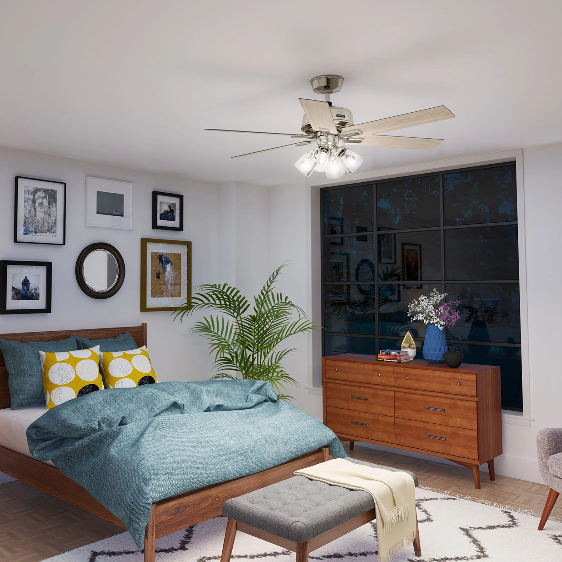 Fonthill 52"Ceiling Fan Brushed Nickel