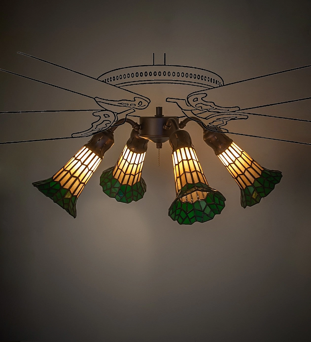 Four Light Fan Light