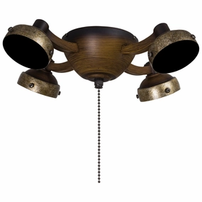 Four Light Fan Light Kit Belcaro Walnut multi-speed fans with easy controls