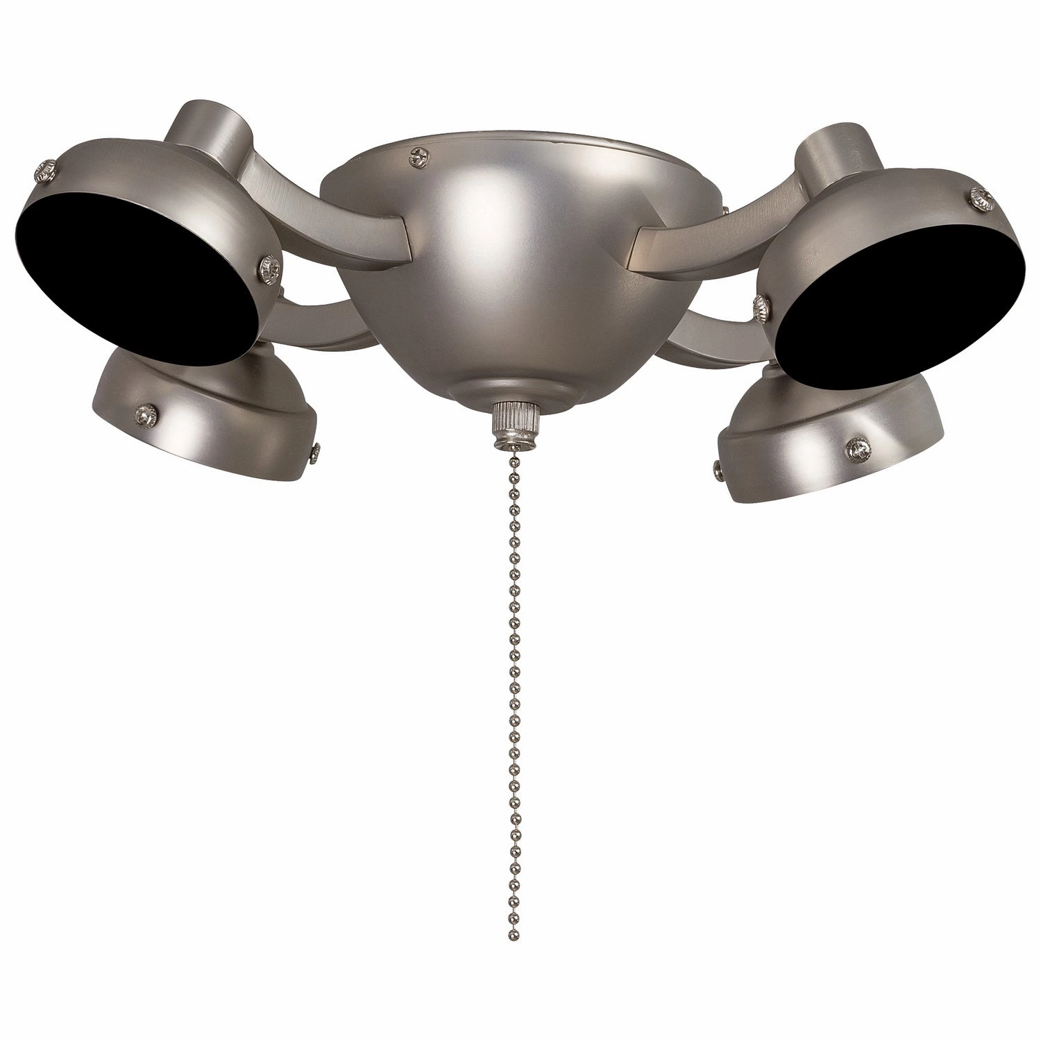 Four Light Fan Light Kit Brushed Steel best electric fans for daily use
