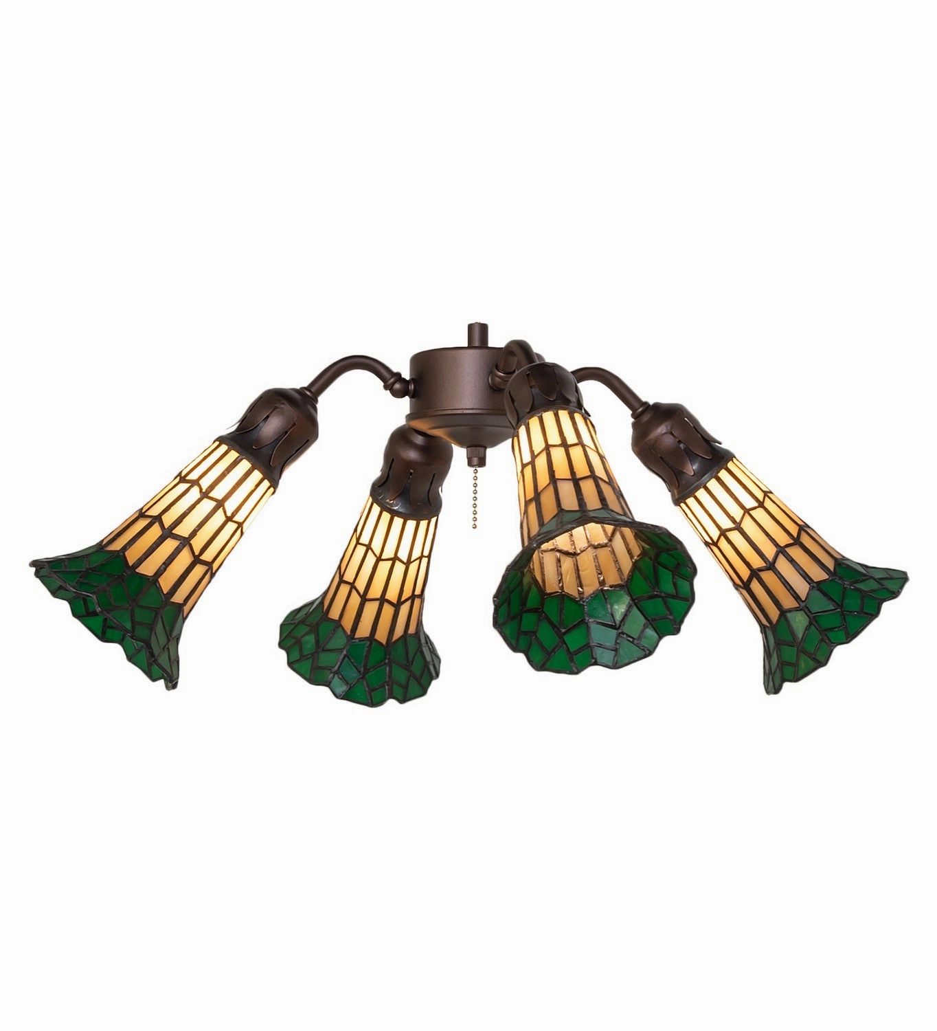 Four Light Fan Light modern electric fans for minimalist decor