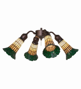 Four Light Fan Light modern electric fans for minimalist decor