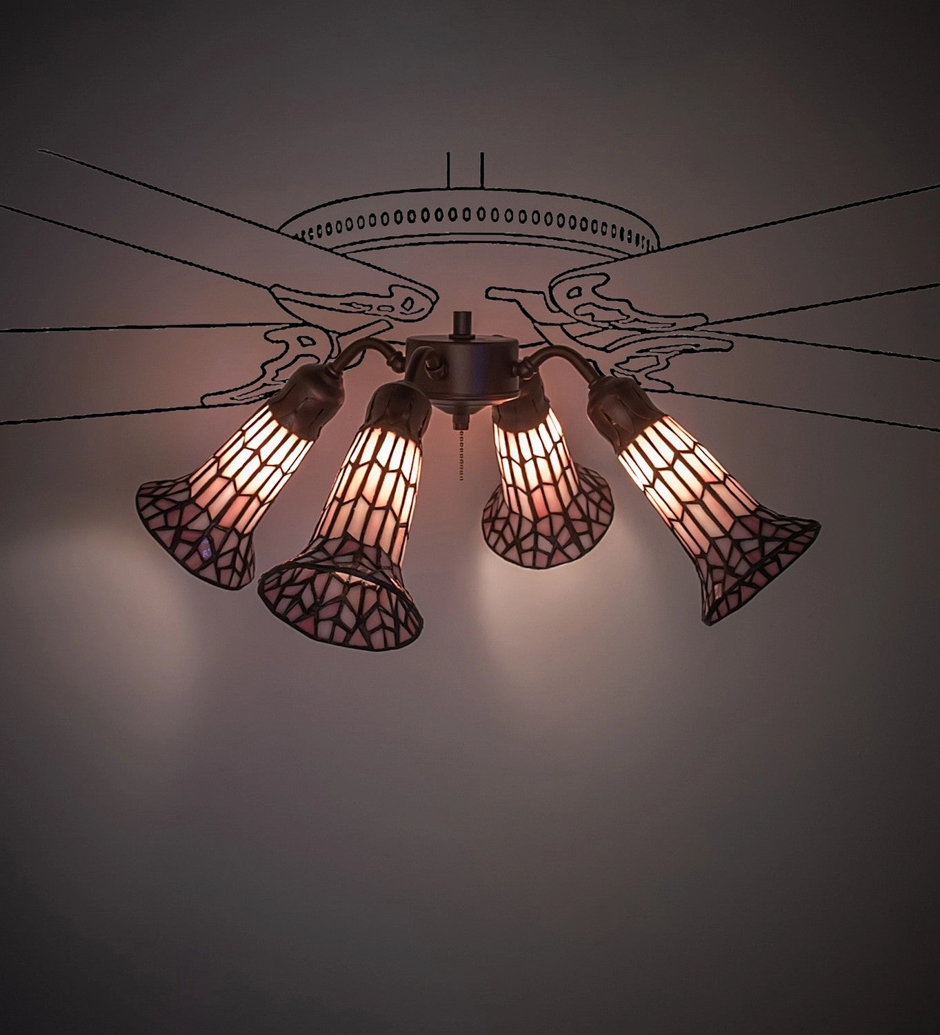 Four Light Fan Light