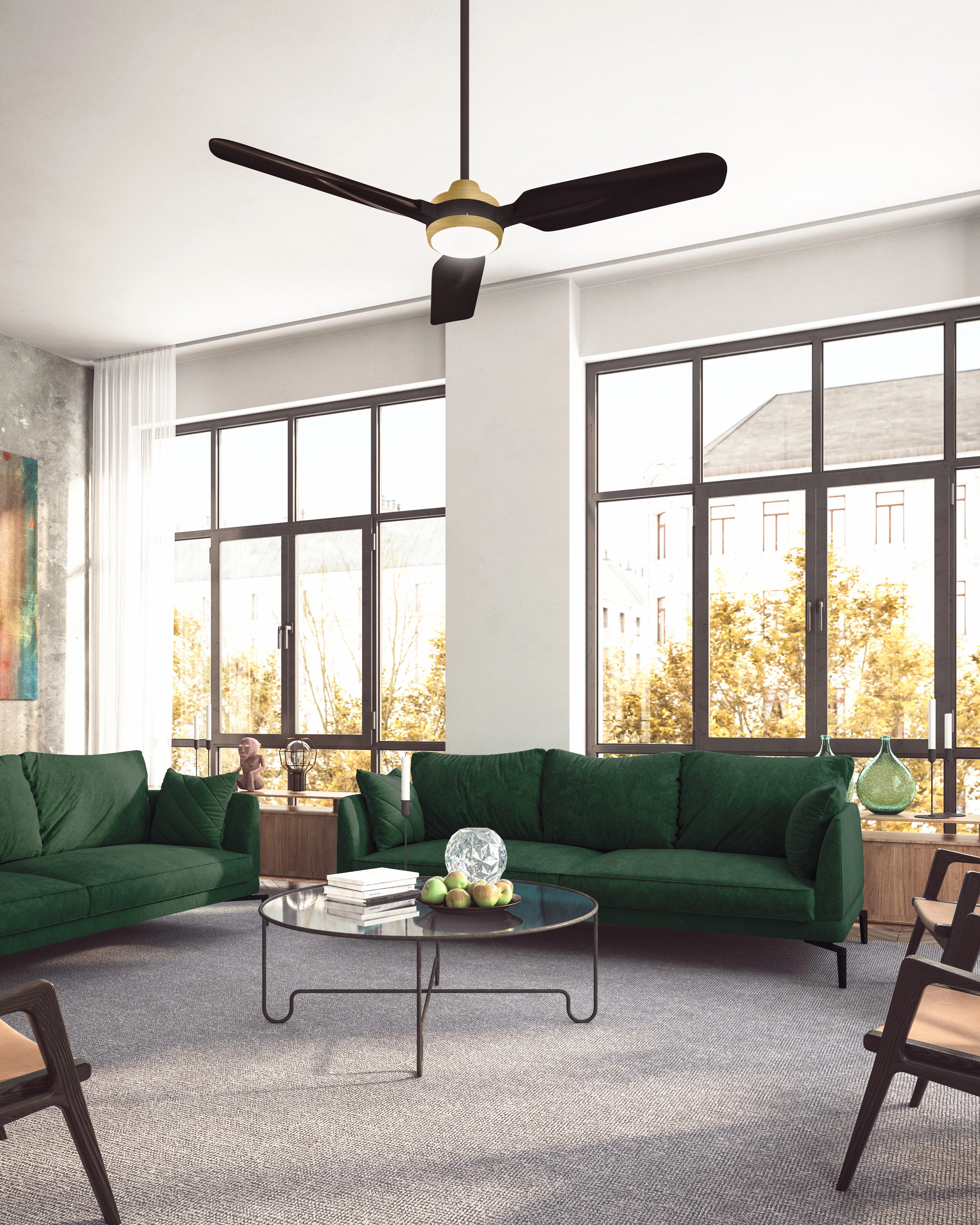 Fremont 60" Ceiling Fan Brushed Gold