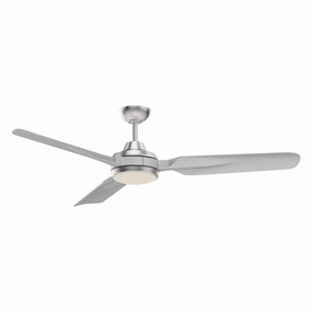 Fremont 60" Ceiling Fan Brushed Nickel medium electric fans for multi-room use