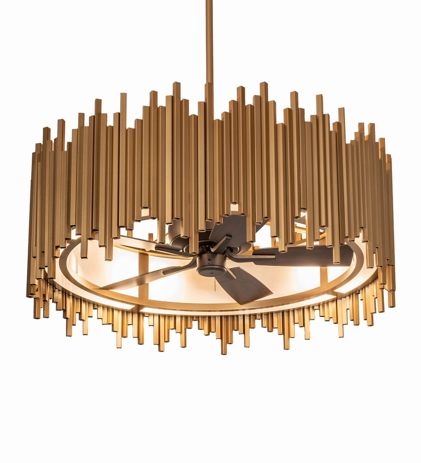 Frequency Eight Light Chandel-Air Gold Metallic high-speed electric fans for better airflow