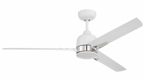 Fuller 52"Ceiling Fan White/Polished Nickel best electric fans for daily use