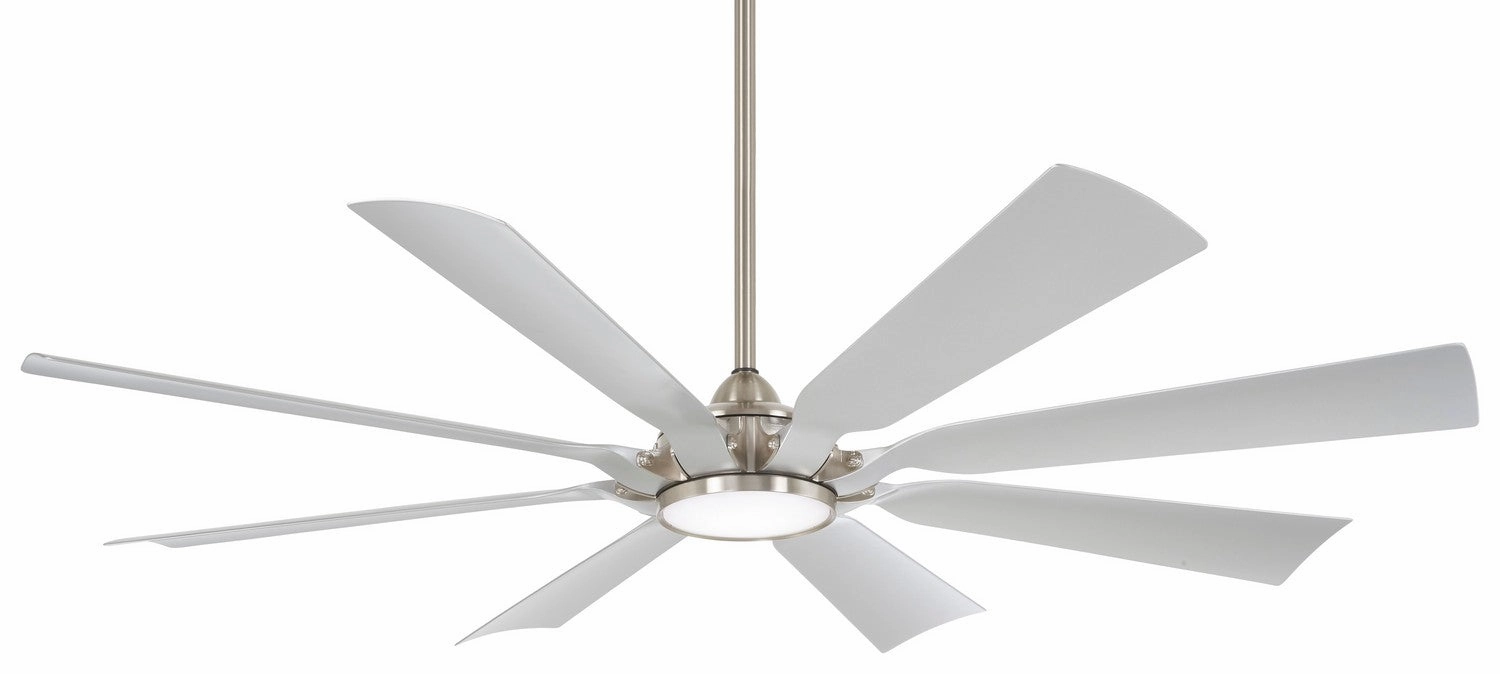 Future 65" Ceiling Fan Brushed Nickel Wet outdoor exterior fans for patio cooling