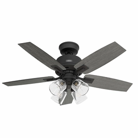 Gatlinburg 44"Ceiling Fan Matte Black best small fans for home and travel