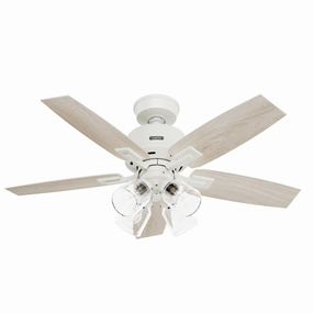 Gatlinburg 44"Ceiling Fan Matte White best small fans for home and travel