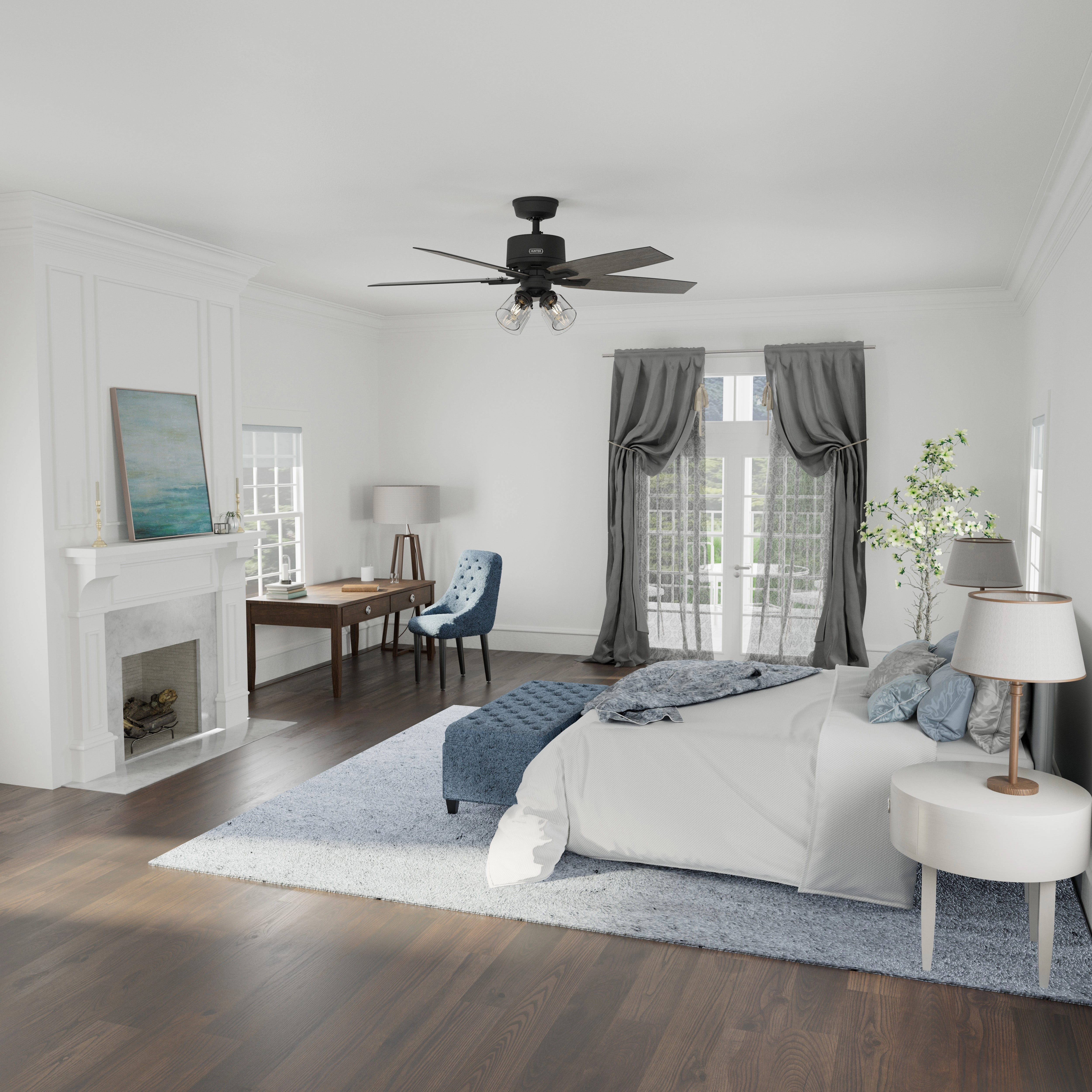 Gatlinburg 52"Ceiling Fan Matte Black