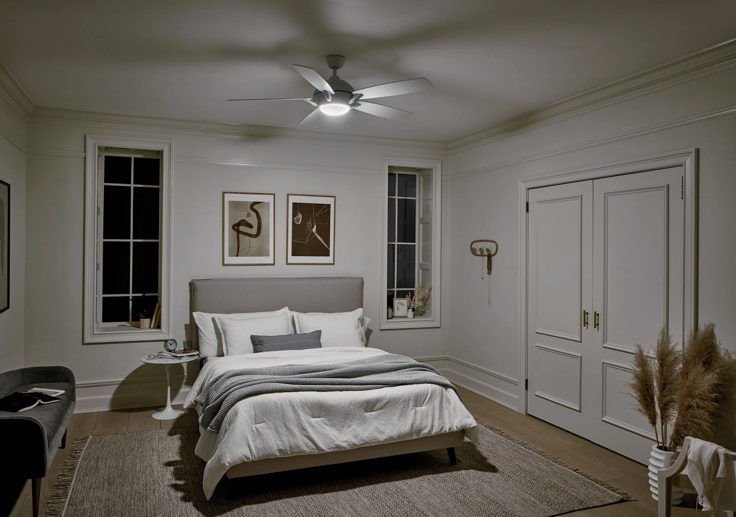 Geno 54"Ceiling Fan Matte White