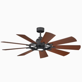 Gentry 60"Ceiling Fan Distressed Black best electric fans for daily use
