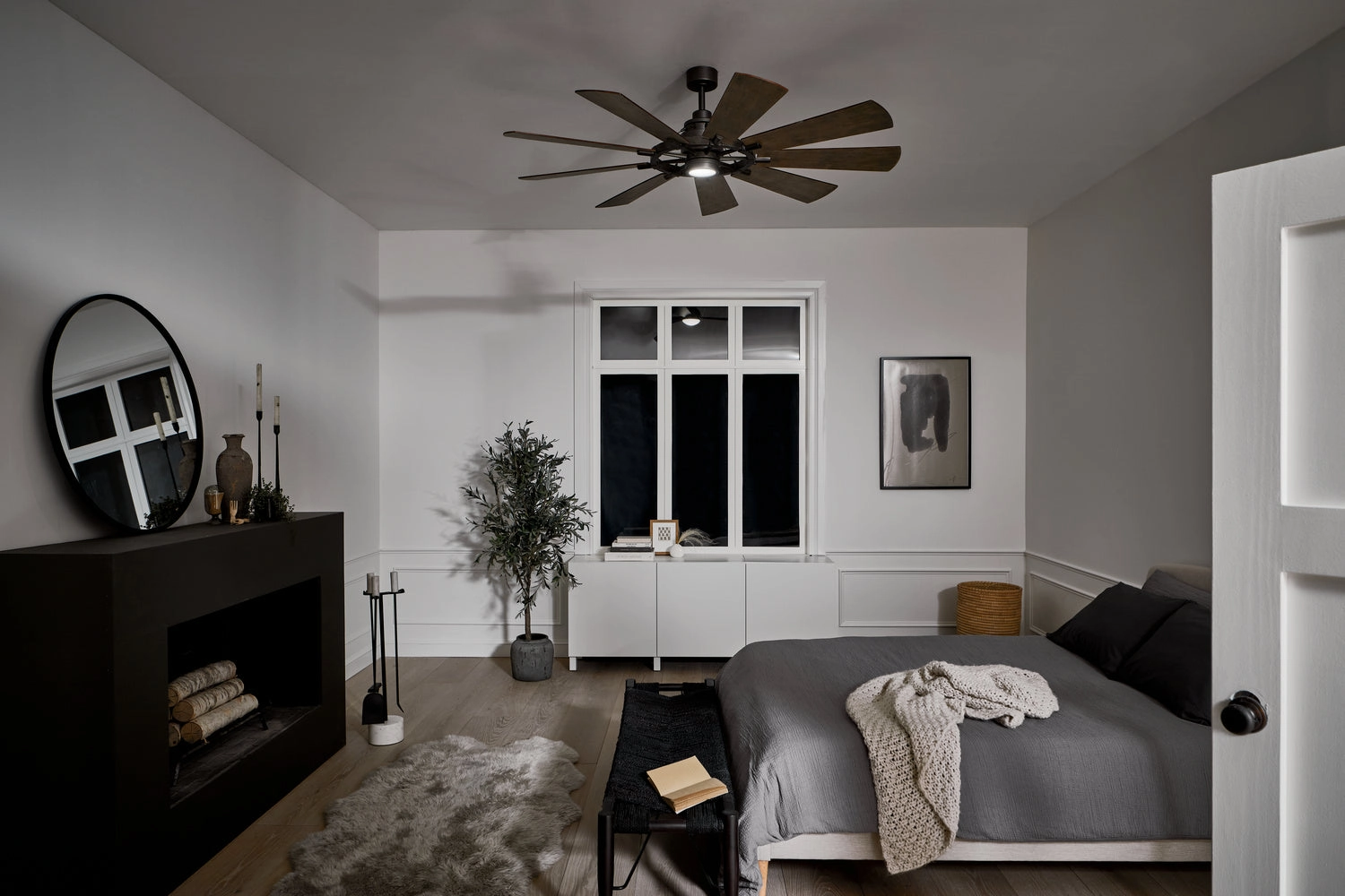 Gentry 65"Ceiling Fan Anvil Iron