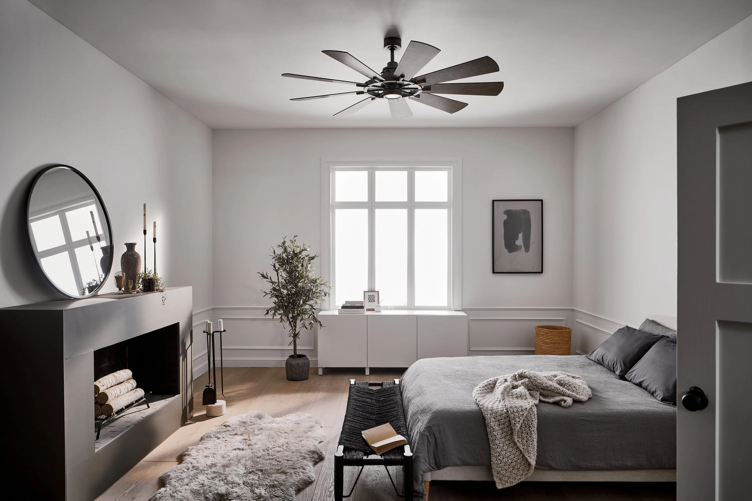 Gentry 65"Ceiling Fan Anvil Iron
