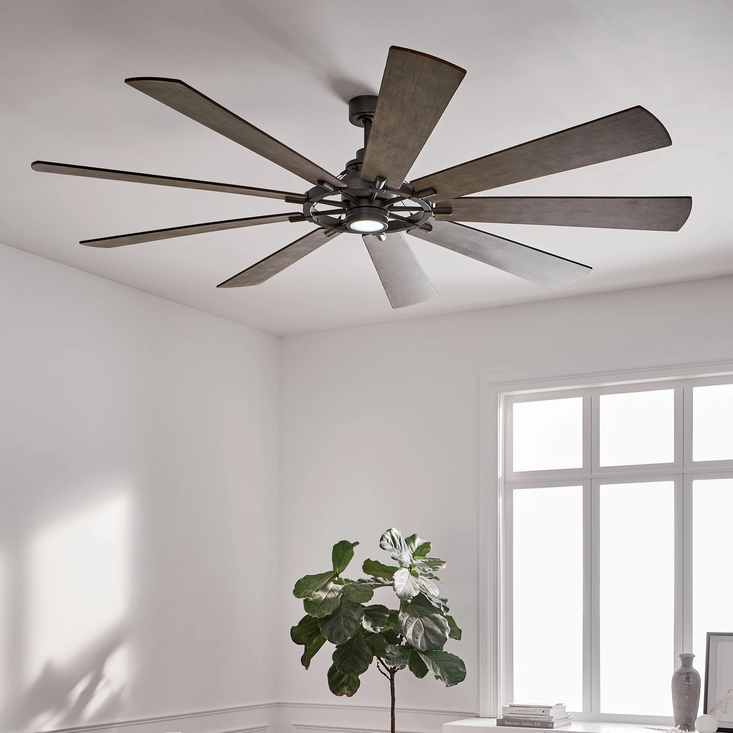 Gentry Xl 85"Ceiling Fan Anvil Iron