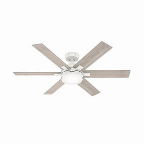 Georgetown 52"Ceiling Fan Fresh White lightweight fans for moving around easily