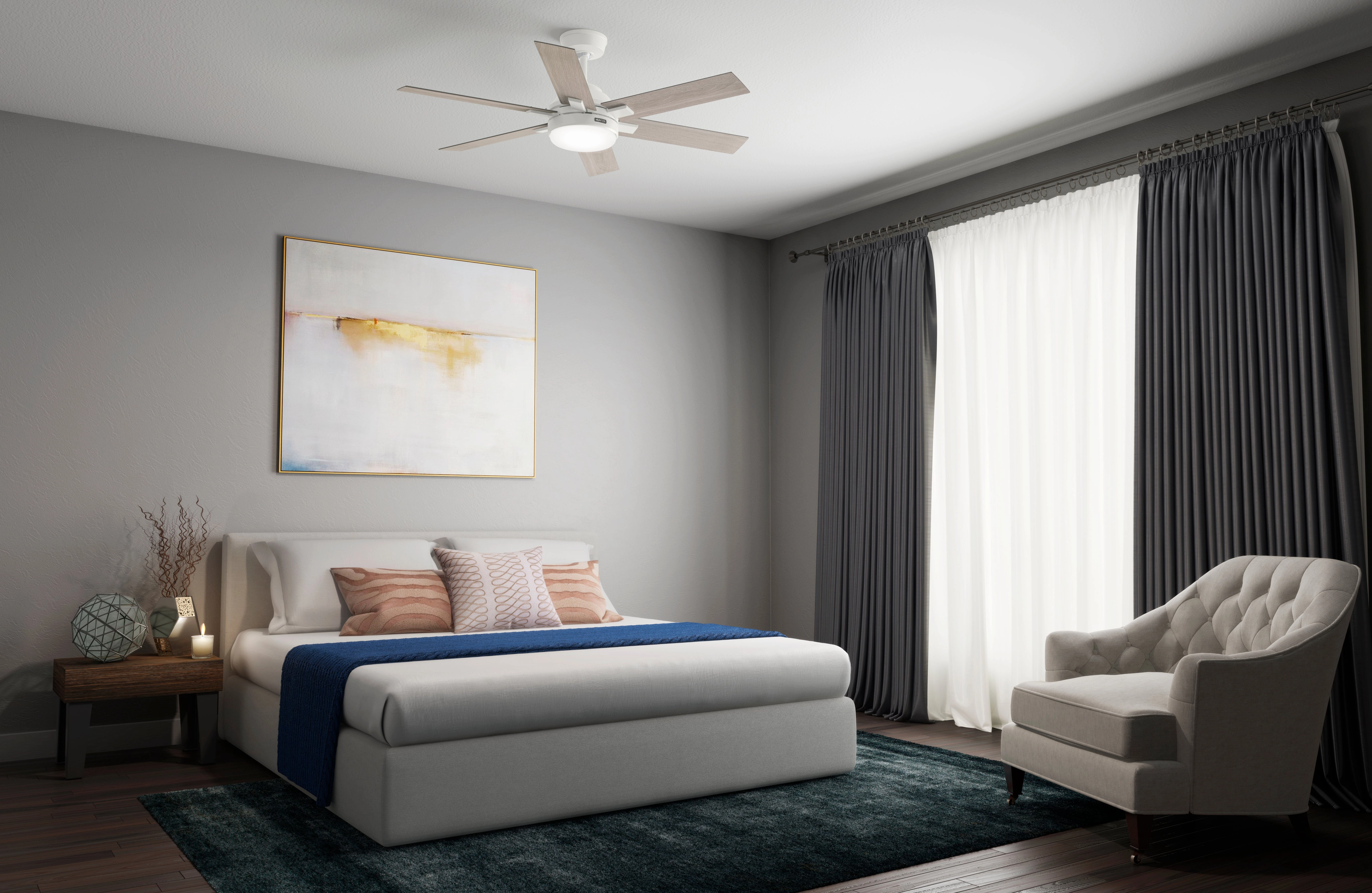 Georgetown 52"Ceiling Fan Fresh White