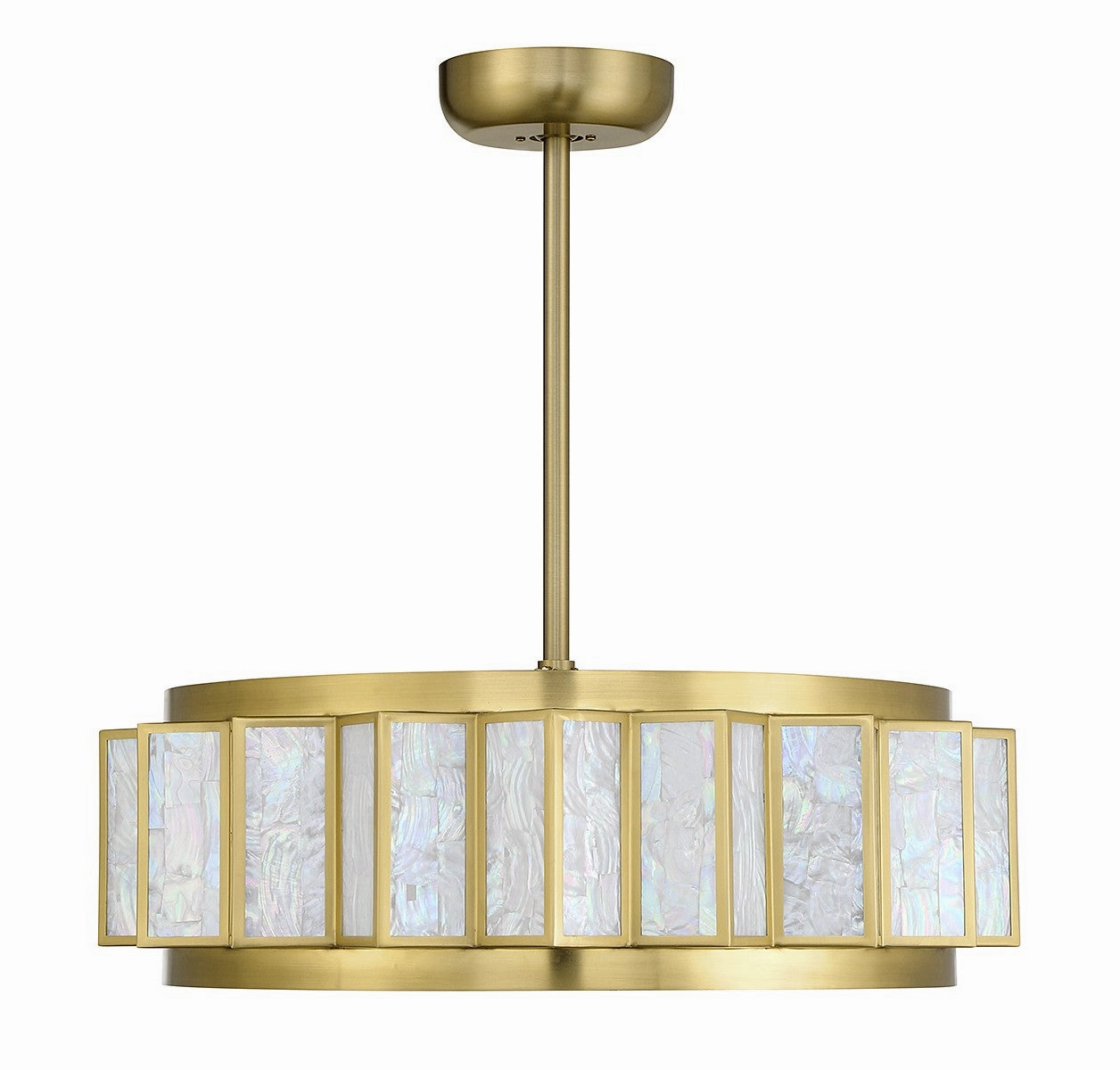 Gideon LED Fan D'Lier Warm Brass